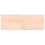 Estante de pared madera maciza roble sin tratar 140x50x(2-4) cm de vidaXL, Estantes y estanterías - Ref: Foro24-363584, Preci...