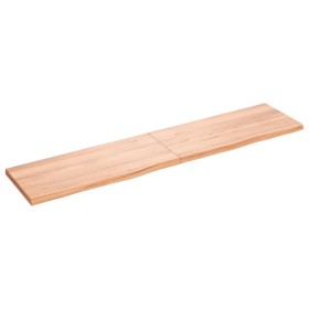 Light brown treated oak wood wall shelf 180x40x(2-4) cm by vidaXL, Shelves and shelves - Ref: Foro24-363718, Price: 85,99 €, ...