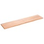 Light brown treated oak wood wall shelf 180x40x(2-4) cm by vidaXL, Shelves and shelves - Ref: Foro24-363718, Price: 85,31 €, ...