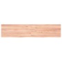 Light brown treated oak wood wall shelf 180x40x(2-4) cm by vidaXL, Shelves and shelves - Ref: Foro24-363718, Price: 85,31 €, ...