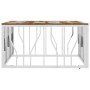 Stainless steel and silver recycled wood coffee table by vidaXL, Coffee table - Ref: Foro24-350064, Price: 112,52 €, Discount: %