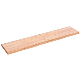 Light brown treated oak wood wall shelf 140x30x(2-4) cm by vidaXL, Shelves and shelves - Ref: Foro24-363700, Price: 52,99 €, ...