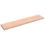 Light brown treated oak wood wall shelf 140x30x(2-4) cm by vidaXL, Shelves and shelves - Ref: Foro24-363700, Price: 52,89 €, ...