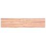 Light brown treated oak wood wall shelf 140x30x(2-4) cm by vidaXL, Shelves and shelves - Ref: Foro24-363700, Price: 52,89 €, ...