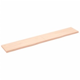 Solid untreated oak wood wall shelf 180x30x(2-4) cm by vidaXL, Shelves and shelves - Ref: Foro24-363596, Price: 59,99 €, Disc...