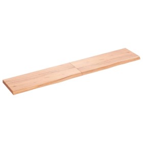 Light brown treated oak wood wall shelf 160x30x(2-4) cm by vidaXL, Shelves and shelves - Ref: Foro24-363708, Price: 62,99 €, ...