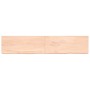 Estante de pared madera maciza roble sin tratar 200x40x(2-6) cm de vidaXL, Estantes y estanterías - Ref: Foro24-363607, Preci...