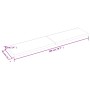 Wandregal aus unbehandeltem massivem Eichenholz, 200 x 40 x (2–6) cm von vidaXL, Regale und Regale - Ref: Foro24-363607, Prei...