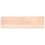 Estante de pared madera maciza roble sin tratar 220x60x(2-6) cm de vidaXL, Estantes y estanterías - Ref: Foro24-363619, Preci...