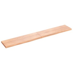 Light brown treated oak wood wall shelf 180x30x(2-4) cm by vidaXL, Shelves and shelves - Ref: Foro24-363716, Price: 79,63 €, ...