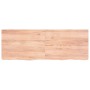 Light brown treated oak wood wall shelf 140x50x(2-4) cm by vidaXL, Shelves and shelves - Ref: Foro24-363704, Price: 77,45 €, ...