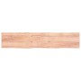 Light brown treated oak wood wall shelf 200x40x(2-4) cm by vidaXL, Shelves and shelves - Ref: Foro24-363726, Price: 85,03 €, ...