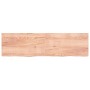 Light brown treated oak wood wall shelf 220x60x(2-6) cm by vidaXL, Shelves and shelves - Ref: Foro24-363739, Price: 149,11 €,...