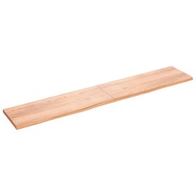 Wall shelf made of light brown treated oak wood 220x40x(2-4) cm by vidaXL, Shelves and shelves - Ref: Foro24-363734, Price: 9...