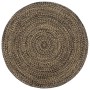 Alfombra hecha a mano de yute marrón y negro 210 cm de vidaXL, Alfombras - Ref: Foro24-343621, Precio: 121,39 €, Descuento: %