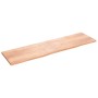 Light brown treated oak wood wall shelf 220x60x(2-4) cm by vidaXL, Shelves and shelves - Ref: Foro24-363738, Price: 134,02 €,...