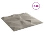 Wall panels 48 pcs XPS diamond gray concrete 50x50cm 12 m² by vidaXL, Wall covering - Ref: Foro24-356928, Price: 121,35 €, Di...