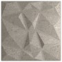 Wall panels 48 pcs XPS diamond gray concrete 50x50cm 12 m² by vidaXL, Wall covering - Ref: Foro24-356928, Price: 121,35 €, Di...