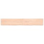 Estante de pared madera maciza roble sin tratar 200x30x(2-6) cm de vidaXL, Estantes y estanterías - Ref: Foro24-363605, Preci...