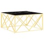 Golden stainless steel and glass coffee table 80x80x40 cm by vidaXL, Coffee table - Ref: Foro24-349972, Price: 183,54 €, Disc...