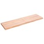 Light brown treated oak wood wall shelf 140x40x(2-4) cm by vidaXL, Shelves and shelves - Ref: Foro24-363702, Price: 69,54 €, ...