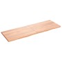 Wall shelf made of light brown treated oak wood, measuring 180x60x(2-4) cm. by vidaXL, Shelves and shelves - Ref: Foro24-3637...