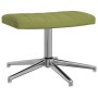 Silla de relajación con reposapiés terciopelo verde claro de vidaXL, Sillones - Ref: Foro24-327735, Precio: 95,18 €, Descuent...