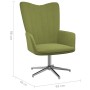 Light green velvet relaxation chair with footrest by vidaXL, Armchairs - Ref: Foro24-327735, Price: 95,99 €, Discount: %