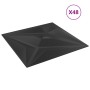 48 Stk. XPS Stern Wandpaneele schwarz 50x50 cm 12 m² von vidaXL, Wandverkleidung - Ref: Foro24-356936, Preis: 122,22 €, Rabat...