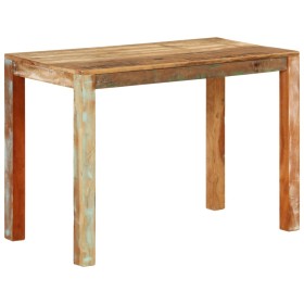 Solid recycled wood dining table 110x55x76 cm by vidaXL, Kitchen and dining tables - Ref: Foro24-350314, Price: 170,99 €, Dis...