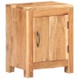 Mesita de noche de madera maciza de acacia 40x30x50 cm de vidaXL, Mesitas de noche - Ref: Foro24-320474, Precio: 102,47 €, De...