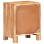 Mesita de noche de madera maciza de acacia 40x30x50 cm de vidaXL, Mesitas de noche - Ref: Foro24-320474, Precio: 102,47 €, De...