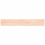 Estante de pared madera maciza roble sin tratar 220x30x(2-4) cm de vidaXL, Estantes y estanterías - Ref: Foro24-363612, Preci...