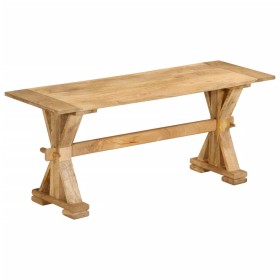 Solid mango wood bench 110x35x46 cm by vidaXL, Dining and kitchen benches - Ref: Foro24-354991, Price: 160,99 €, Discount: %