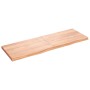 Light brown treated oak wood wall shelf 180x60x(2-6) cm by vidaXL, Shelves and shelves - Ref: Foro24-363723, Price: 140,92 €,...