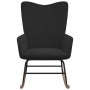 Black Velvet Rocking Chair by vidaXL, Rocking chairs - Ref: Foro24-327749, Price: 154,99 €, Discount: %