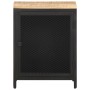 Mesita de noche madera maciza de mango rugosa 40x30x53 cm de vidaXL, Mesitas de noche - Ref: Foro24-323137, Precio: 115,99 €,...