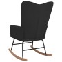 Black Velvet Rocking Chair by vidaXL, Rocking chairs - Ref: Foro24-327749, Price: 154,99 €, Discount: %