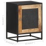 Mesita de noche de madera de mango rugosa 40x30x50 cm de vidaXL, Mesitas de noche - Ref: Foro24-323146, Precio: 92,92 €, Desc...