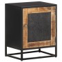 Mesita de noche de madera de mango rugosa 40x30x50 cm de vidaXL, Mesitas de noche - Ref: Foro24-323146, Precio: 92,92 €, Desc...