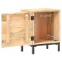 Mesita de noche de madera maciza de mango 40x30x51 cm de vidaXL, Mesitas de noche - Ref: Foro24-320225, Precio: 77,11 €, Desc...