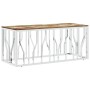 Couchtisch aus recyceltem Holz aus Edelstahl und Silber von vidaXL, Couchtisch - Ref: Foro24-350056, Preis: 138,55 €, Rabatt: %