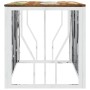 Couchtisch aus recyceltem Holz aus Edelstahl und Silber von vidaXL, Couchtisch - Ref: Foro24-350056, Preis: 138,55 €, Rabatt: %