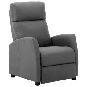 Light Gray Fabric Recliner by vidaXL, Armchairs - Ref: Foro24-289696, Price: 145,38 €, Discount: %