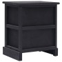 Nightstands 2 units black Paulownia wood 38x28x45 cm by vidaXL, Nightstands - Ref: Foro24-284059, Price: 76,47 €, Discount: %