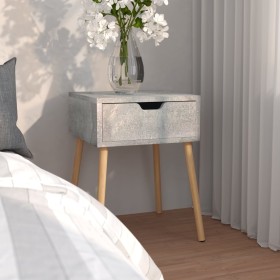 Concrete gray engineered wood bedside table 40x40x56 cm by vidaXL, Nightstands - Ref: Foro24-326803, Price: 53,99 €, Discount: %