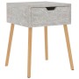 Mesita de noche madera de ingeniería gris hormigón 40x40x56 cm de vidaXL, Mesitas de noche - Ref: Foro24-326803, Precio: 53,9...