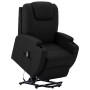 Sillón elevable cuero sintético negro de vidaXL, Sillones - Ref: Foro24-289750, Precio: 399,42 €, Descuento: %