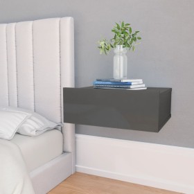 Floating bedside tables 2 units gray plywood 40x30x15 cm by vidaXL, Nightstands - Ref: Foro24-800323, Price: 51,99 €, Discoun...