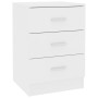 Mesitas de noche 2 uds madera contrachapada blanco 38x35x56 cm de vidaXL, Mesitas de noche - Ref: Foro24-800451, Precio: 100,...